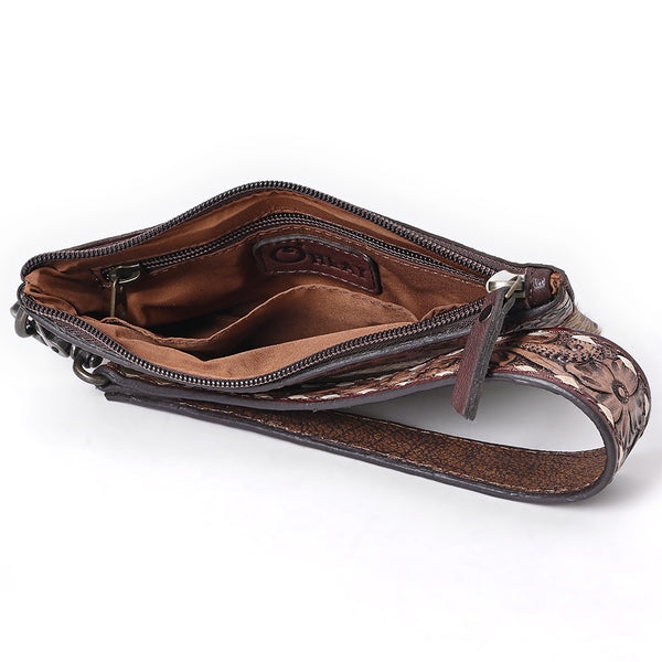 KBG275 Wristlet Genuine Leather women bag western Bag