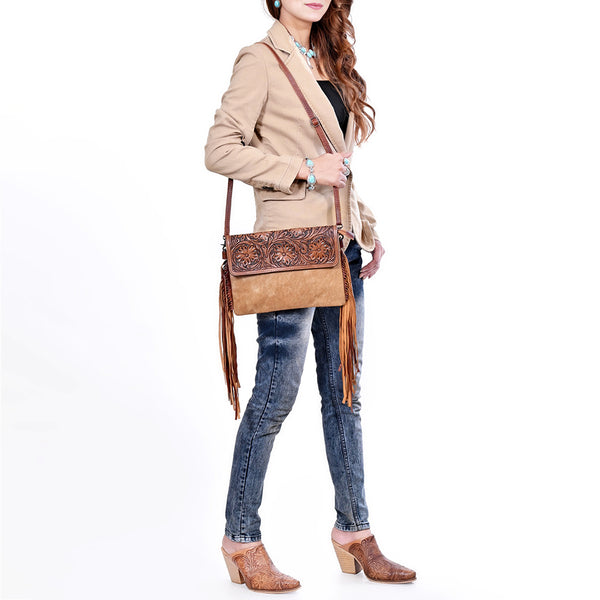 KBG311 Crossbody Genuine Leather women bag western Bag