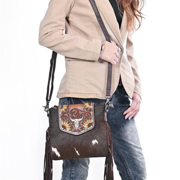 KBG313 Crossbody Genuine Leather women bag western Bag