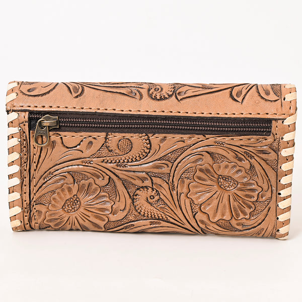 KBG316 American Darling Hand Tooled Western Floral Buckstitch Wallet