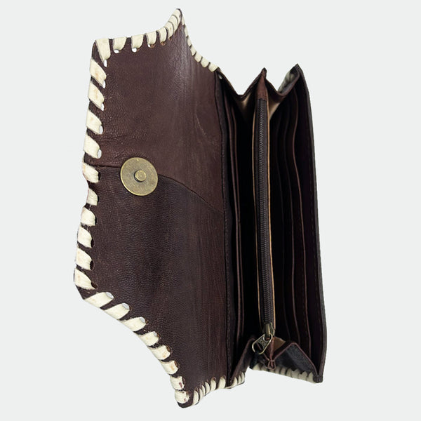 KBG316 American Darling Hand Tooled Western Floral Buckstitch Wallet