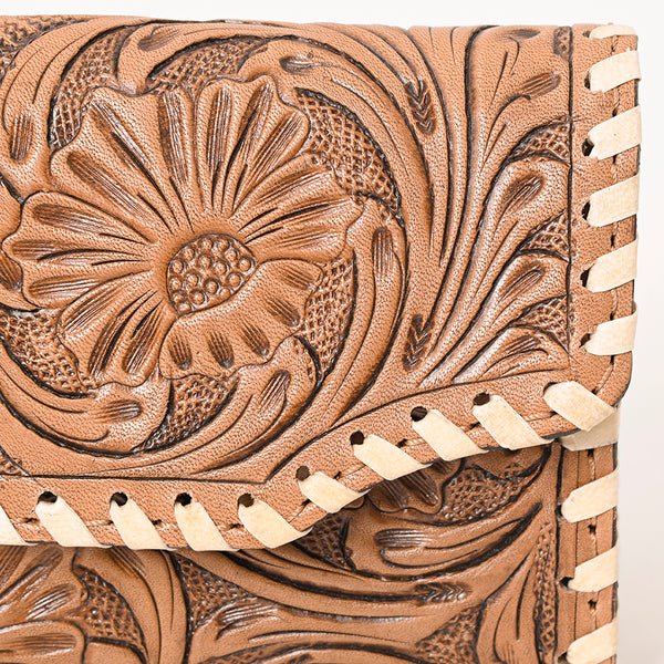 KBG316 American Darling Hand Tooled Western Floral Buckstitch Wallet