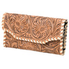 KBG316 American Darling Hand Tooled Western Floral Buckstitch Wallet