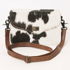 ADBG1225A American Darling Hair-On Cowhide Genuine Leather Western Crossbody Bag