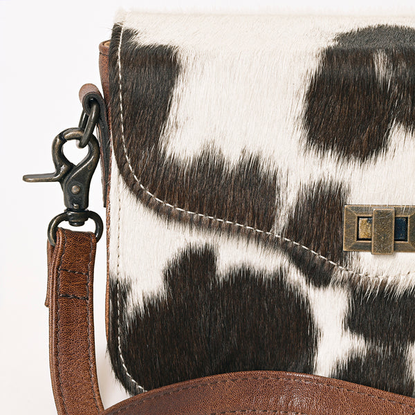 ADBG1225A American Darling Hair-On Cowhide Genuine Leather Western Crossbody Bag
