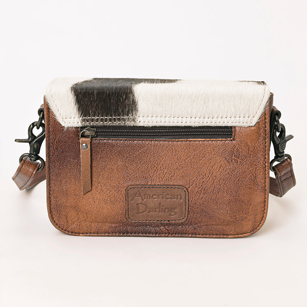 ADBG1225A American Darling Hair-On Cowhide Genuine Leather Western Crossbody Bag