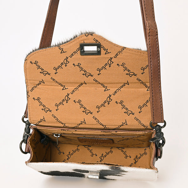 ADBG1225A American Darling Hair-On Cowhide Genuine Leather Western Crossbody Bag