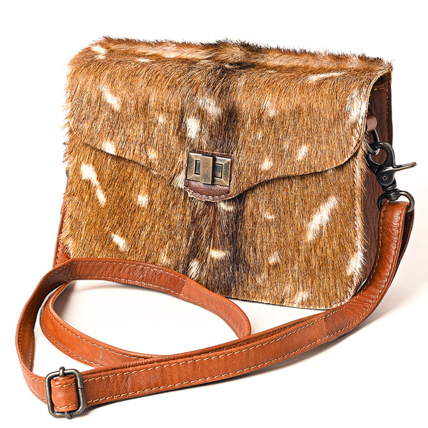 ADBG1225 American Darling Hair-On Cowhide Genuine Leather Western Crossbody Bag
