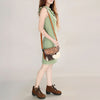 ADBG1225 American Darling Hand-Tooled Hair-On Cowhide Genuine Leather Western Crossbody Bag