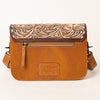 ADBG1225 American Darling Hand-Tooled Hair-On Cowhide Genuine Leather Western Crossbody Bag