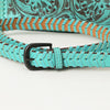 ADBGZ751 Hand Tooled Leather Crossbody Bag - Western Floral Whipstitch Sling