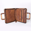 ADBG1194 American Darling Western Hand Tooled Leather Briefcase Bag Genuine Leather
