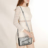 ADBG1228 American Darling Western Hand-Tooled Leather Clutch Bag with Floral Carving