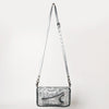 ADBG1228 American Darling Western Hand-Tooled Leather Clutch Bag with Floral Carving