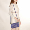 ADBG1228 American Darling Western Hand-Tooled Leather Clutch Bag with Floral Carving