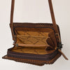 ADBG1228 American Darling Western Leather Cowhide Clutch Bag - Genuine Hair-On Cowhide Crossbody