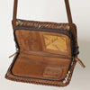 ADBG1228 American Darling Western Leather Cowhide Clutch Bag - Genuine Hair-On Cowhide Crossbody