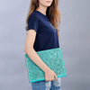 ADBG1232 American Darling Western Hand-Tooled Leather Portfolio Bag - Floral Carved Genuine Leather Case