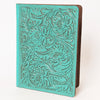ADBG1232 American Darling Western Hand-Tooled Leather Portfolio Bag - Floral Carved Genuine Leather Case