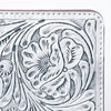ADBG1232 American Darling Western Hand-Tooled Leather Portfolio Bag - Floral Carved Genuine Leather Case