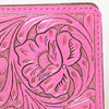 ADBG1232 American Darling Western Hand-Tooled Leather Portfolio Bag in Pink