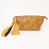 ADBG1234 American Darling Hand-Tooled Western Leather Wristlet Bag - Genuine Floral Carved Women Clutch