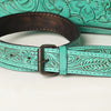 ADBG1235 American Darling Hand-Tooled Western Leather Crossbody Bag - Genuine Floral Carved Artisan Purse