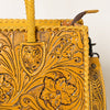 ADBG1131 American Darling Hand Tooled Leather Tote Bag -Western Floral Carved Purse