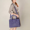 ADBG1131 American Darling Hand Tooled Leather Tote Bag -Western Floral Carved Purse