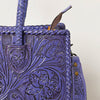 ADBG1131 American Darling Hand Tooled Leather Tote Bag -Western Floral Carved Purse