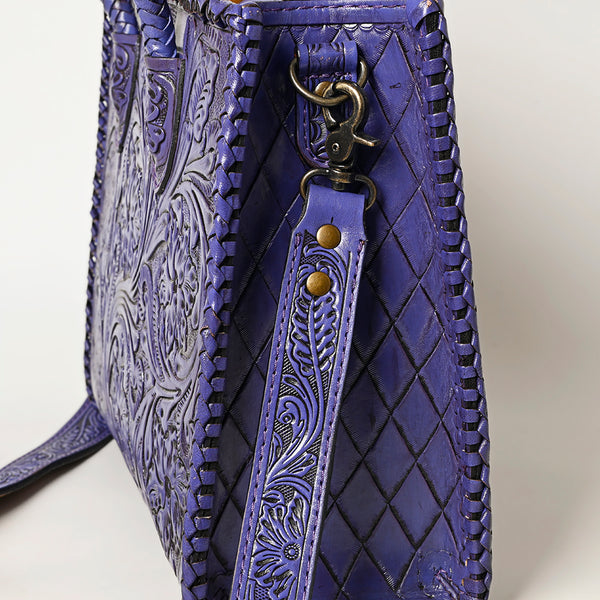 ADBG1131 American Darling Hand Tooled Leather Tote Bag -Western Floral Carved Purse