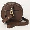 ADBGA426 American Darling Handcrafted Tooled Leather Floral Canteen Crossbody Bag