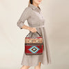 ADBGA427 American Darling Hand Tooled Leather & Saddle Blanket Western Jewelry Case