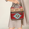 ADBGA427 American Darling Hand Tooled Leather & Saddle Blanket Western Jewelry Case