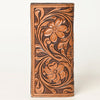 ADBGA428 American Darling Floral Hand Tooled Leather Western Long Wallet
