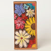 ADBGA429 American Darling Hand Tooled Floral Carved Leather Clutch Bag Western Wallet