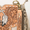 ADBGA431 American Darling Suede Fringe Hand Tooled Leather Large Cross body Bag