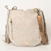 ADBGA431 American Darling Suede Fringe Hand Tooled Leather Large Cross body Bag