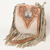 ADBGA431 American Darling Suede Fringe Hand Tooled Leather Large Cross body Bag