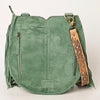 ADBGA431 American Darling Suede Fringe Hand Tooled Leather Large Cross body Bag