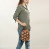 ADBGA432 American Darling Hand Tooled Floral Carved Leather Sling Bag Western Purse