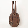 ADBGA432 American Darling Hand Tooled Floral Carved Leather Sling Bag Western Purse