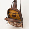 ADBGA432 American Darling Hand Tooled Floral Carved Leather Sling Bag Western Purse