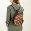 ADBGA432 American Darling Hand Tooled Floral Carved Leather Sling Bag Western Purse