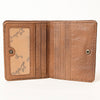 ADBG1248 American Darling Western Genuine Leather Crocodile Embossed Wallet Bag -Compact Women Handmade Wallet