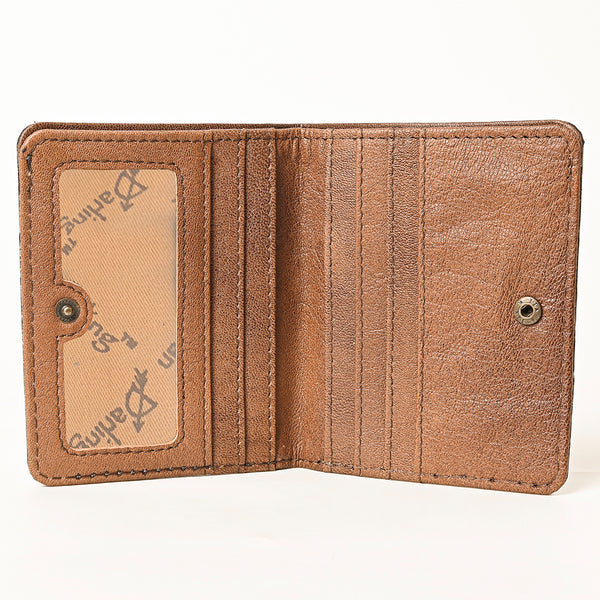 ADBG1248 American Darling Western Genuine Leather Crocodile Embossed Wallet Bag -Compact Women Handmade Wallet