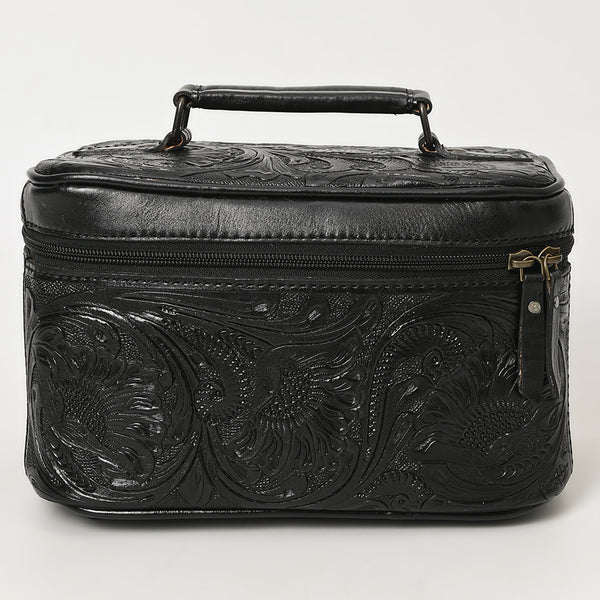 ADBG1251 American Darling Hand Tooled Leather Jewelry Case -Western Travel Bag