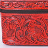 ADBG1251 American Darling Hand Tooled Leather Jewelry Case -Western Travel Bag