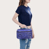 ADBG1251 American Darling Hand Tooled Leather Jewelry Case -Western Travel Bag