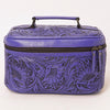 ADBG1251 American Darling Hand Tooled Leather Jewelry Case -Western Travel Bag